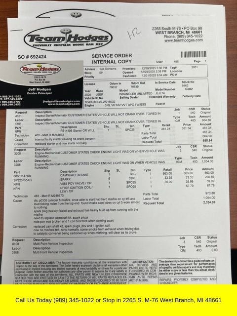 2020 Jeep Wrangler Unlimited Willys