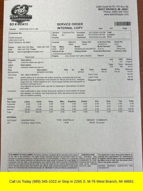 2020 Jeep Wrangler Unlimited Willys