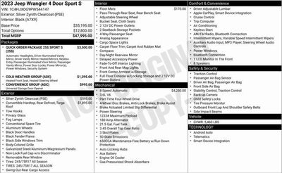 2023 Jeep Wrangler Sport S