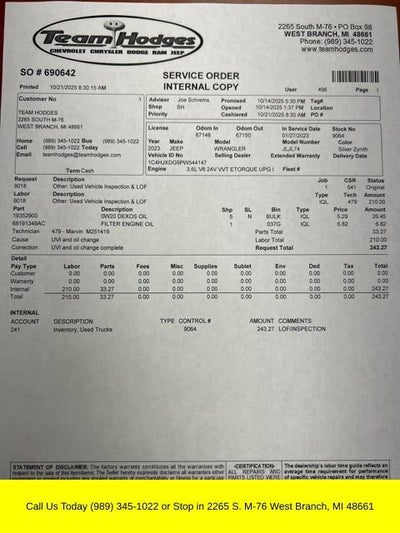 2023 Jeep Wrangler Sport S