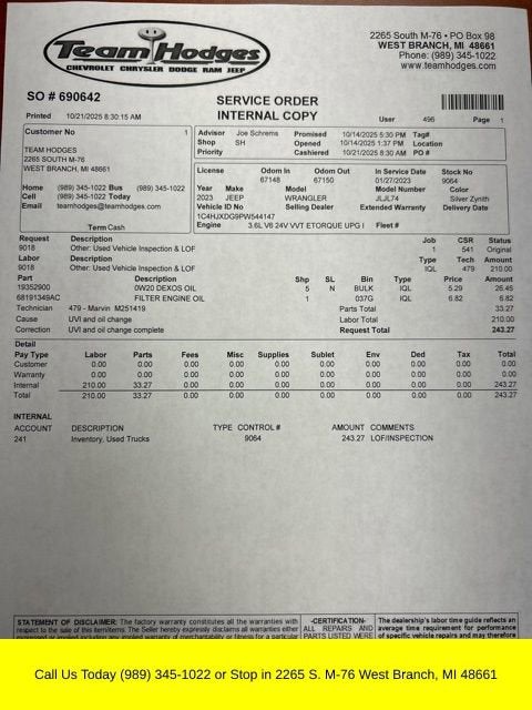 2023 Jeep Wrangler Sport S