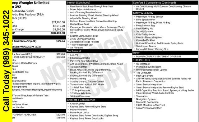 2021 Jeep Wrangler Unlimited Rubicon 392