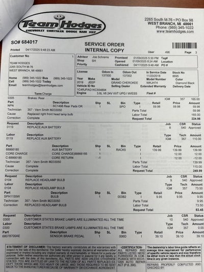 2019 Jeep Grand Cherokee Altitude