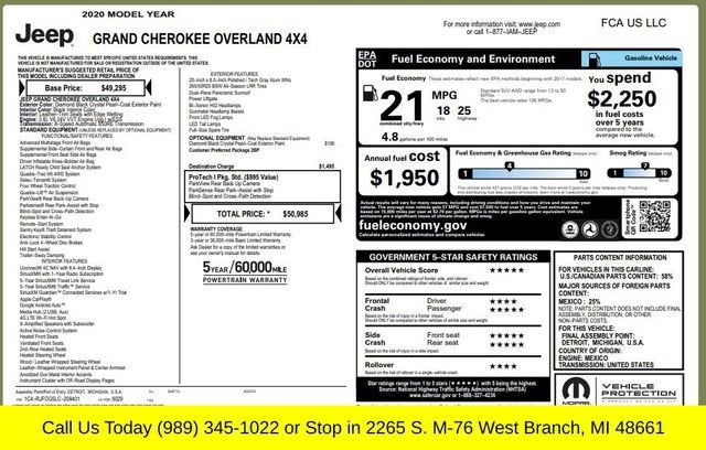 2020 Jeep Grand Cherokee Overland