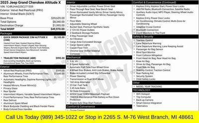 2025 Jeep Grand Cherokee Altitude X