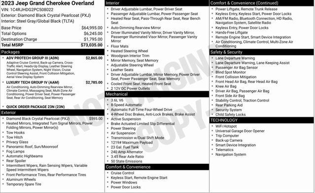 2023 Jeep Grand Cherokee Overland