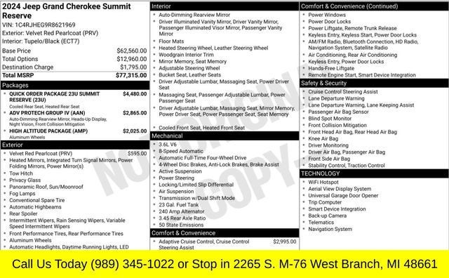 2024 Jeep Grand Cherokee Summit Reserve