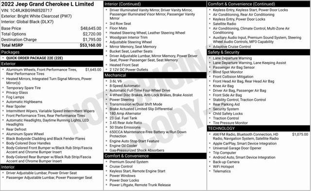 2022 Jeep Grand Cherokee L Limited