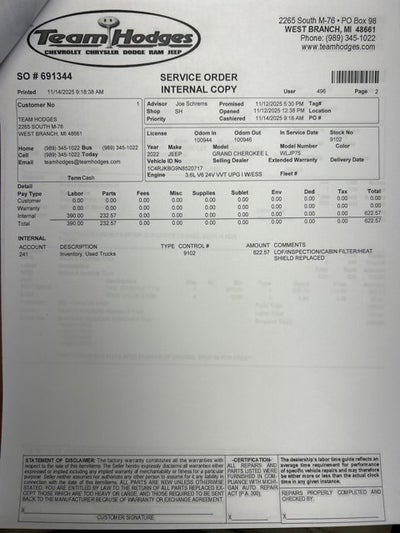 2022 Jeep Grand Cherokee L Limited