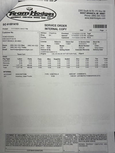 2013 RAM 1500 Tradesman