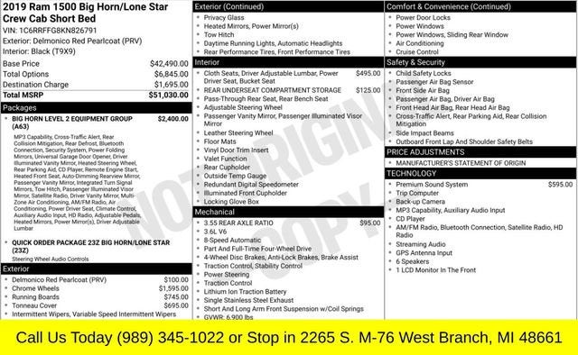 2019 RAM 1500 Big Horn/Lone Star