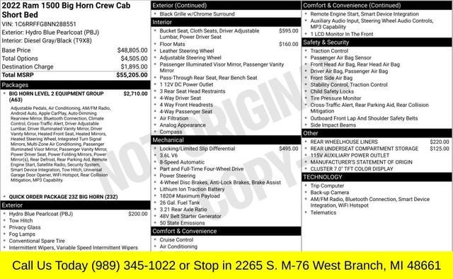 2022 RAM 1500 Big Horn