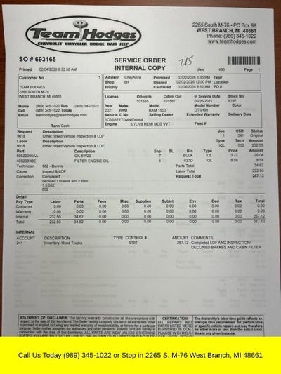 2021 RAM 1500 Big Horn