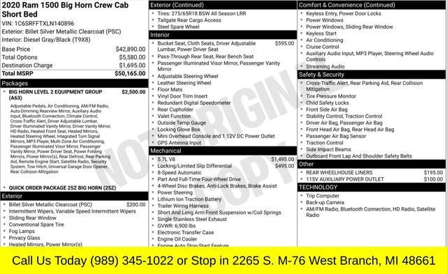2020 RAM 1500 Big Horn