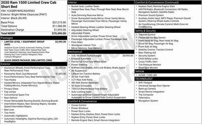 2020 RAM 1500 Limited