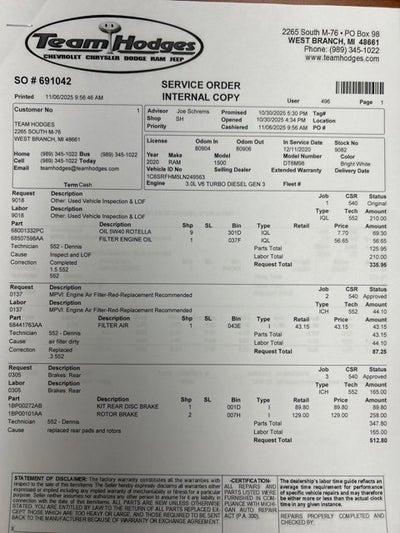 2020 RAM 1500 Limited