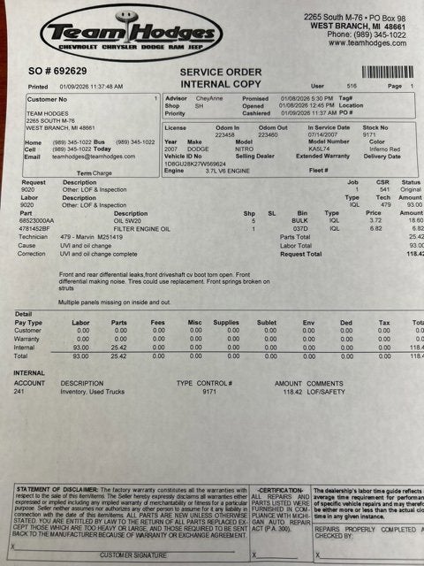 2007 Dodge Nitro SXT