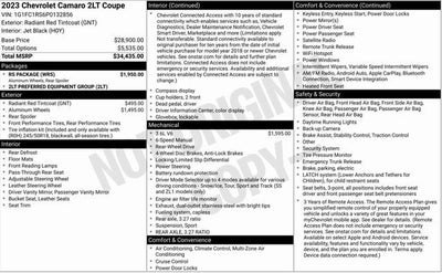 2023 Chevrolet Camaro 2LT