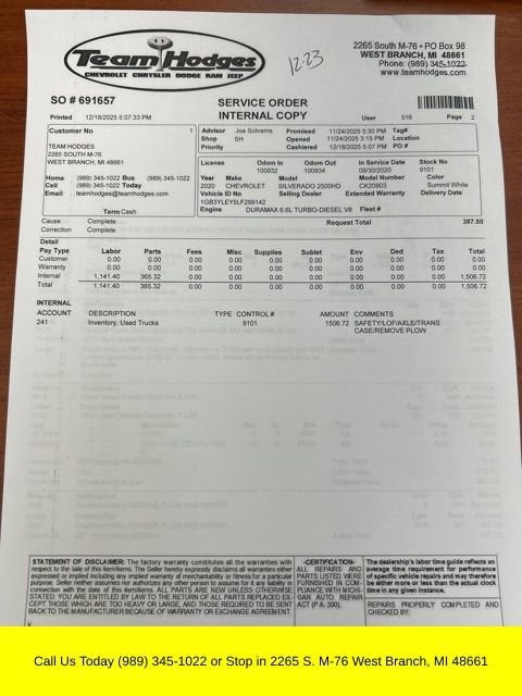 2020 Chevrolet Silverado 2500 HD WT