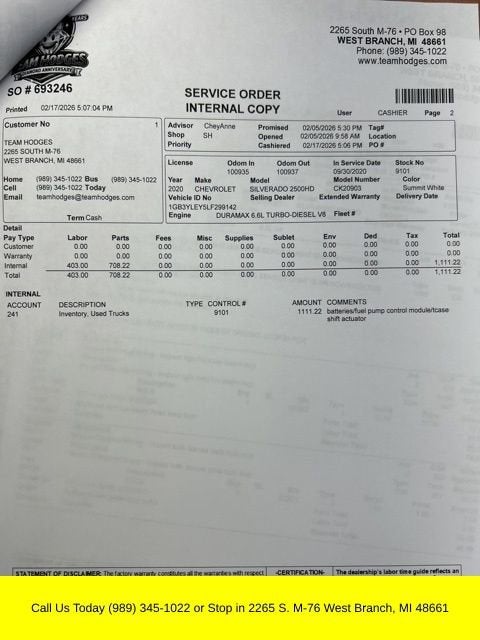 2020 Chevrolet Silverado 2500 HD WT