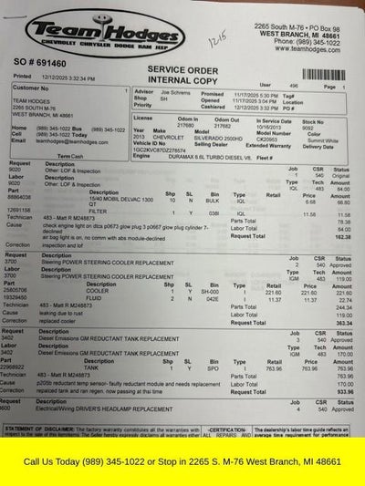 2013 Chevrolet Silverado 2500 HD Work Truck