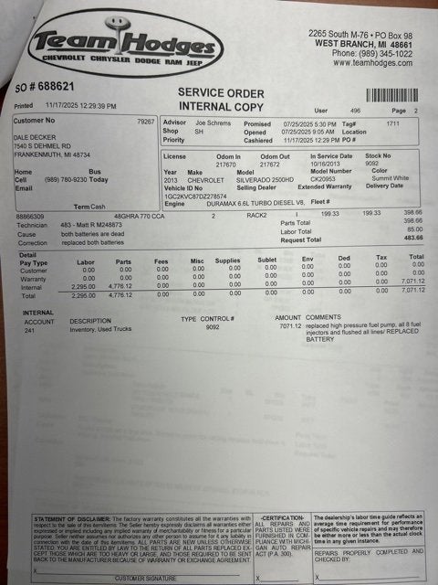 2013 Chevrolet Silverado 2500 HD Work Truck