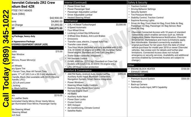 2019 Chevrolet Colorado 4WD ZR2