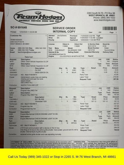 2018 Chevrolet Silverado 1500 LT