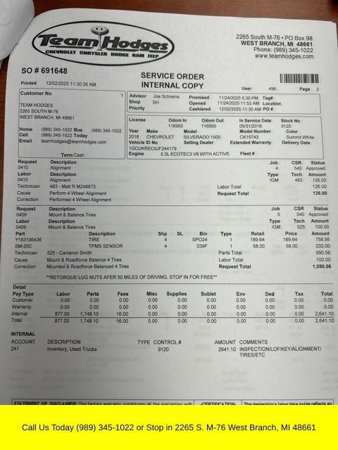 2018 Chevrolet Silverado 1500 LT