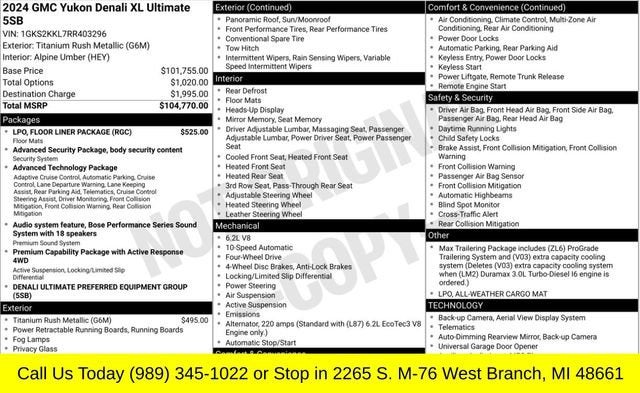 2024 GMC Yukon XL Denali Ultimate