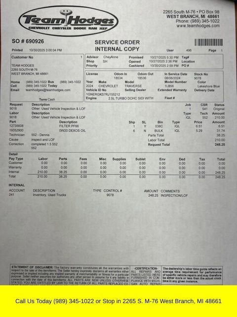 2024 Chevrolet Traverse LT
