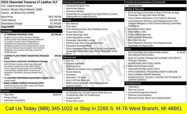 2023 Chevrolet Traverse LT Leather