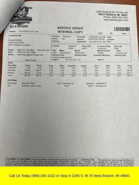 2023 Chevrolet Traverse RS