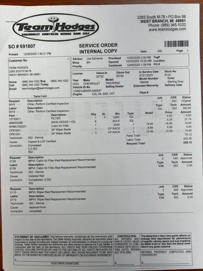 2023 Chevrolet Traverse RS