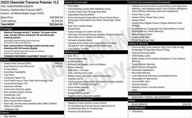 2023 Chevrolet Traverse Premier