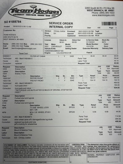 2021 Chevrolet Tahoe LT