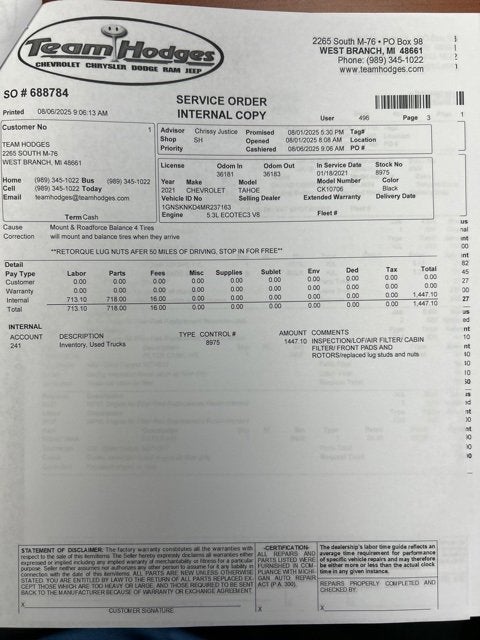 2021 Chevrolet Tahoe LT