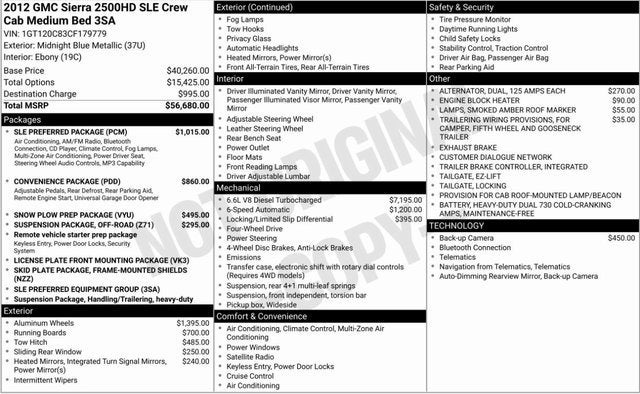 2012 GMC Sierra 2500 HD SLE