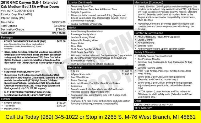 2010 GMC Canyon SLE1