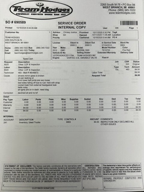 2012 GMC Sierra 1500 SL