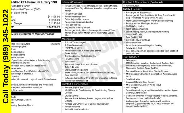 2024 Cadillac XT4 Premium Luxury