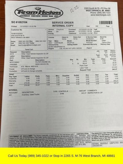 2023 Chrysler Pacifica Touring L