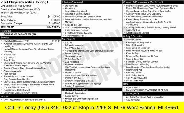 2024 Chrysler Pacifica Touring L