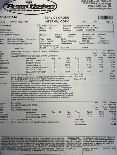2012 Dodge Grand Caravan SE