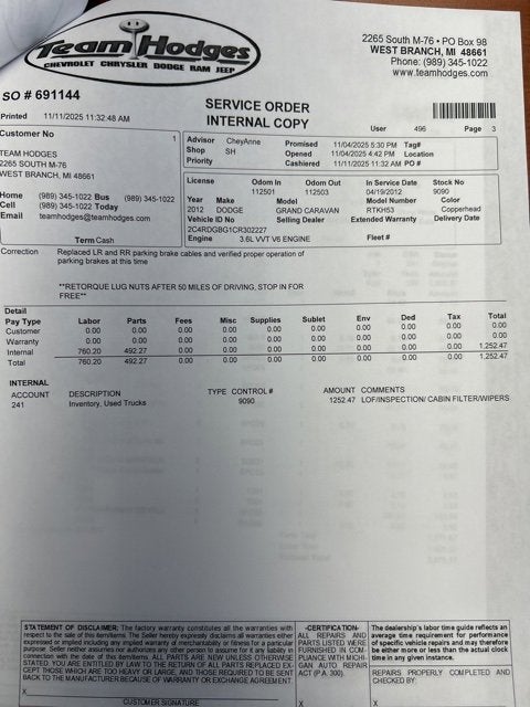 2012 Dodge Grand Caravan SE