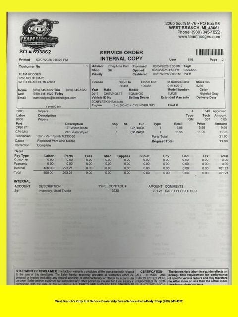 2017 Chevrolet Equinox LT