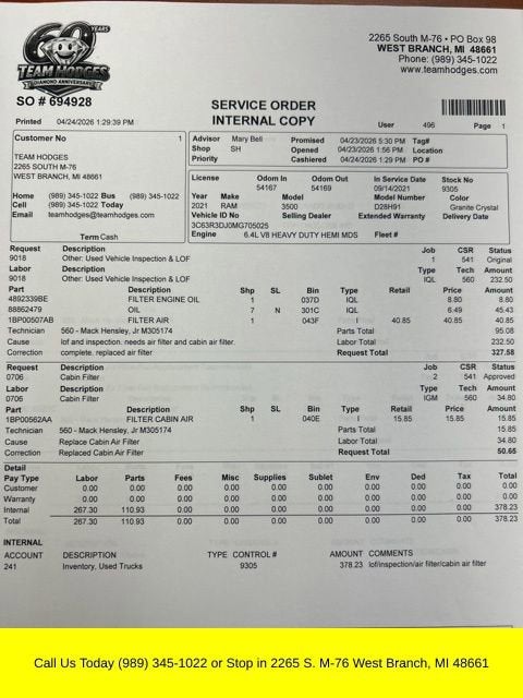 2021 RAM 3500 Big Horn