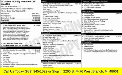 2021 RAM 3500 Big Horn
