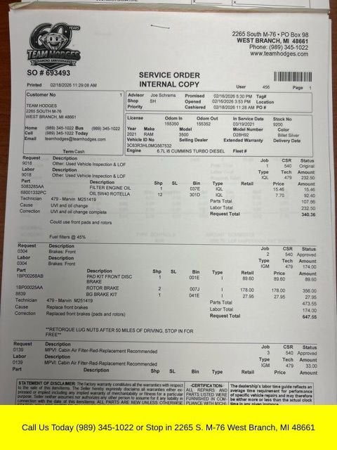 2021 RAM 3500 Big Horn