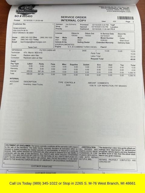 2021 RAM 3500 Big Horn